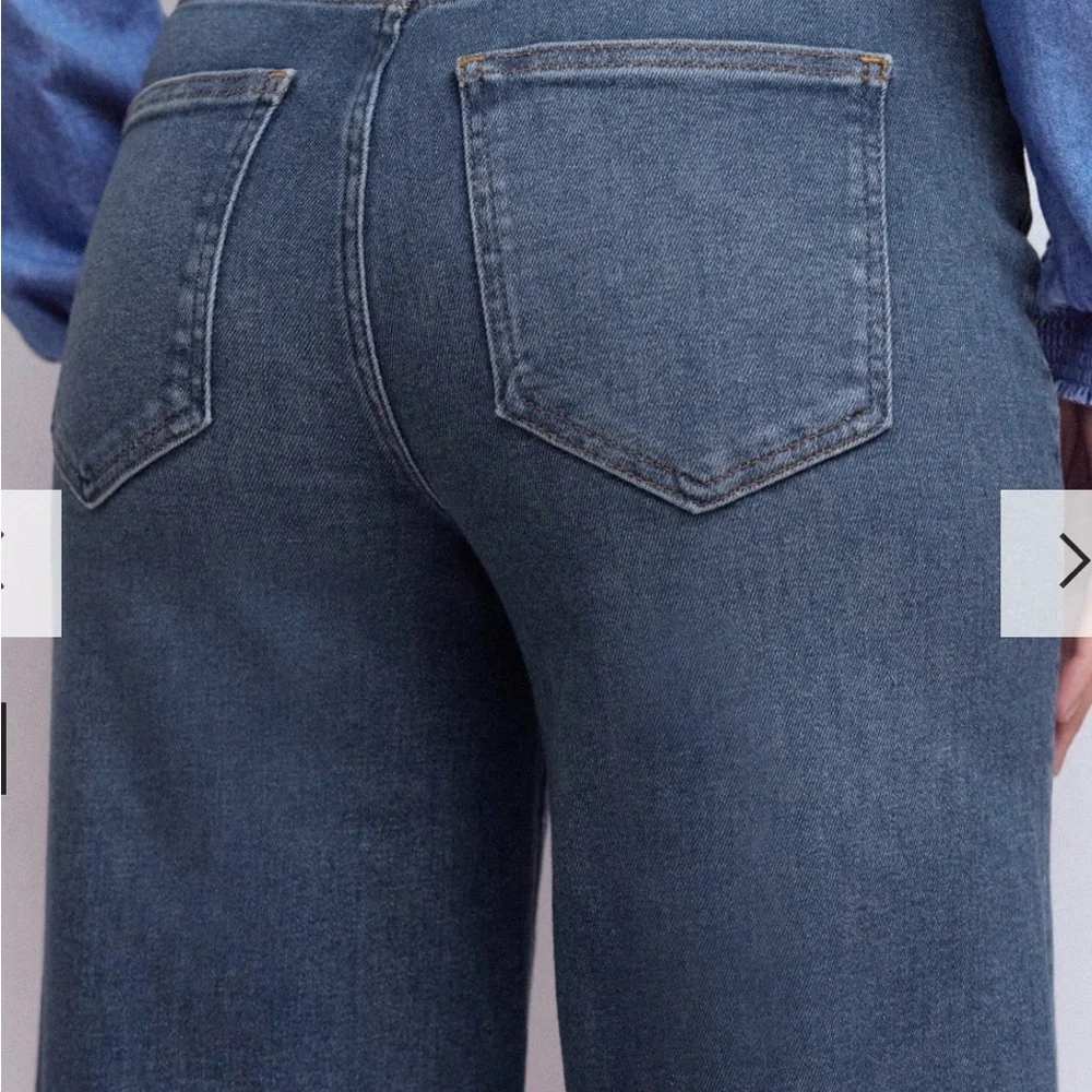 Boden High Rise Wide Leg Jeans Mid Vintage | size 28 - Picture 7 of 10